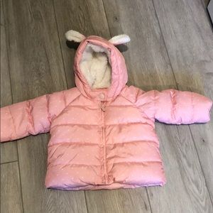 Baby gap poker dot puffer jacket
